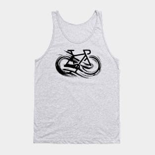 Infinity Bicycle Black Tank Top